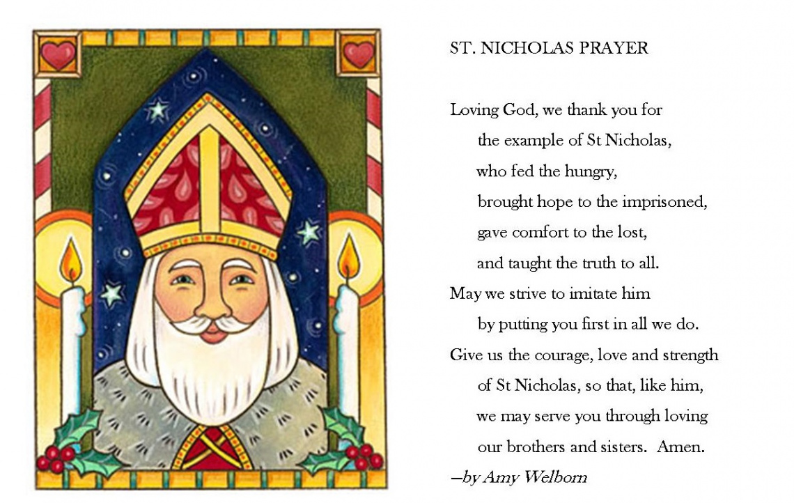 St Nicholas Prayer Printable