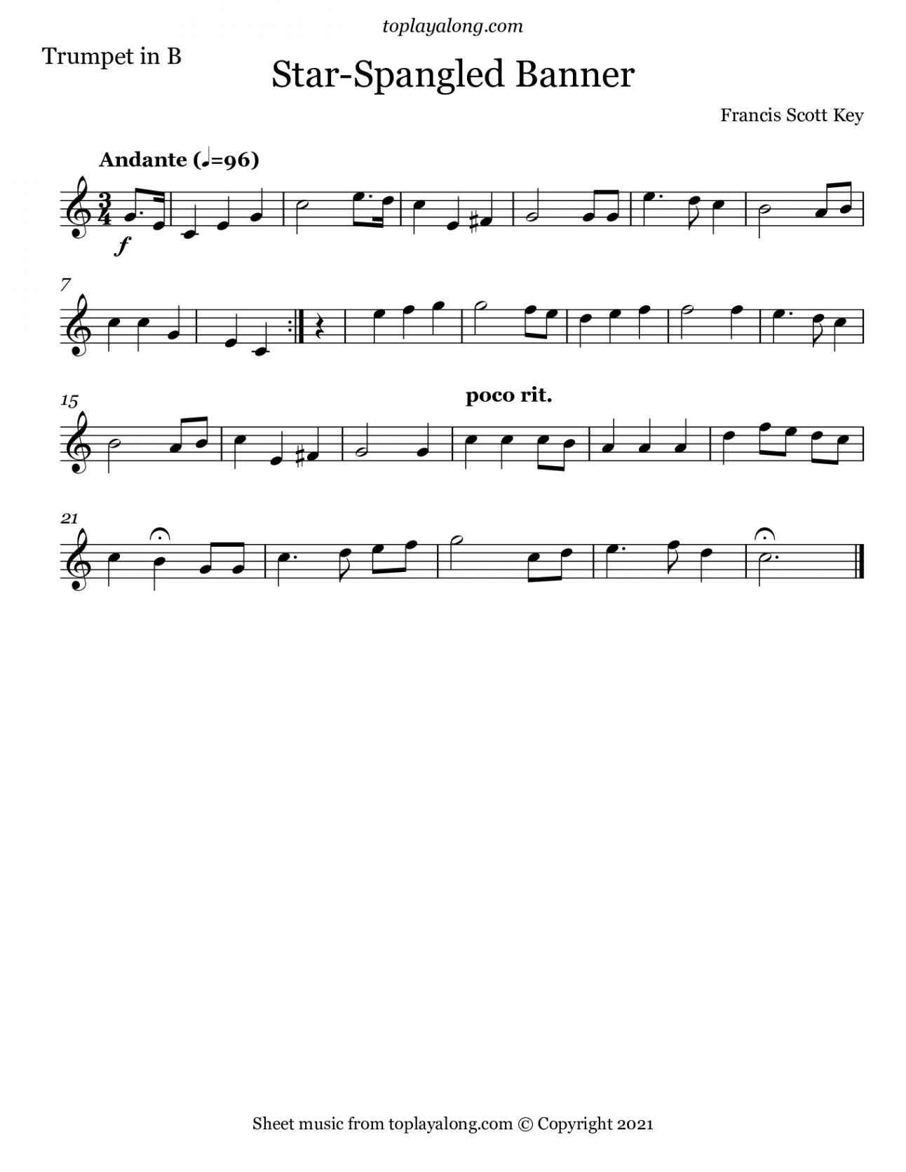 Star-Spangled Banner – toplayalong