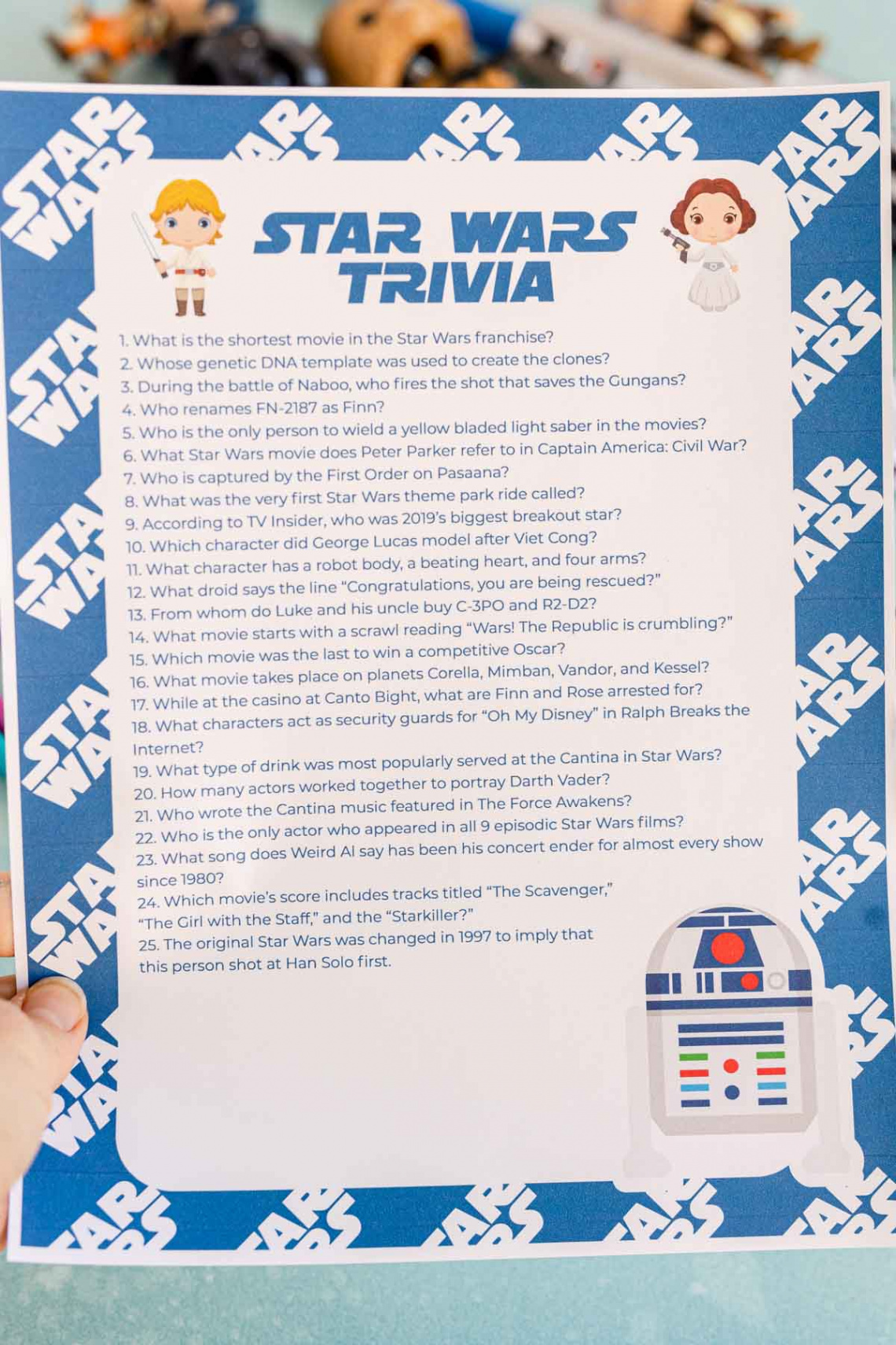 + Star Wars Trivia Questions & Printable Quiz - Play Party Plan