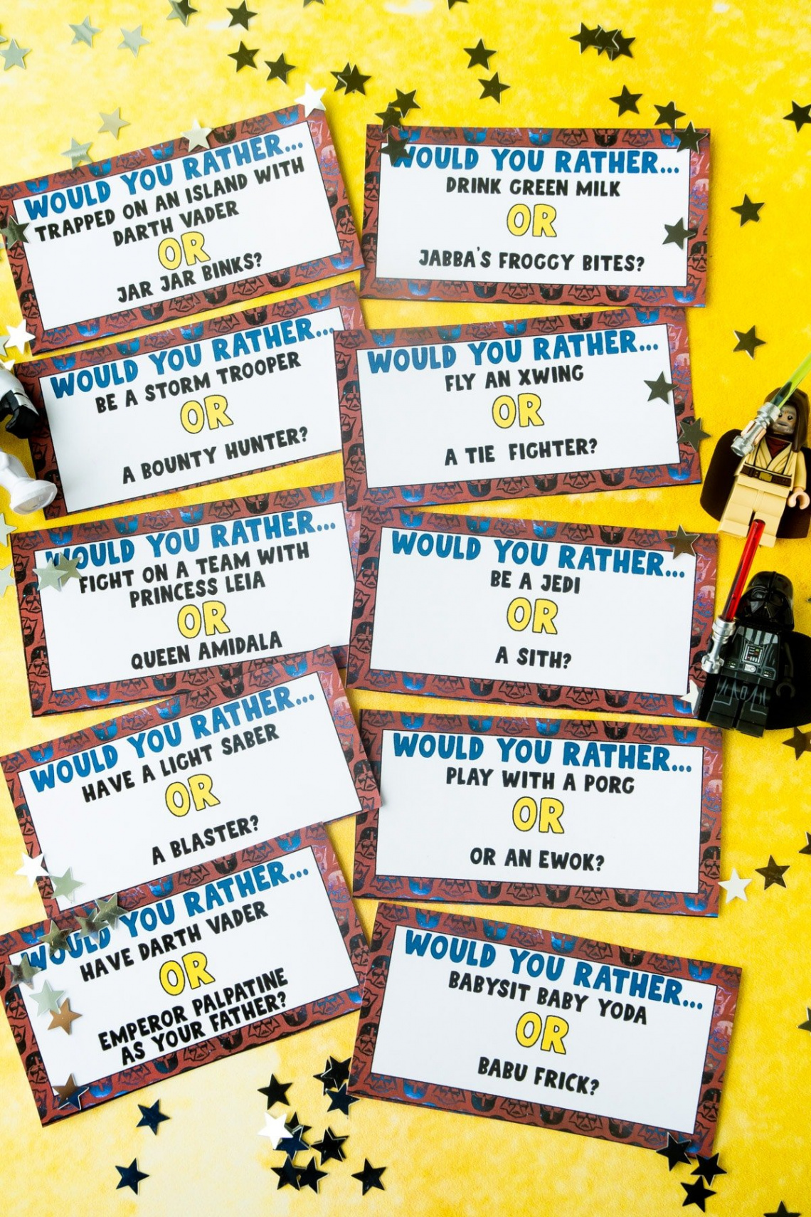 Star Wars Would You Rather Questions Free Printable! - Play