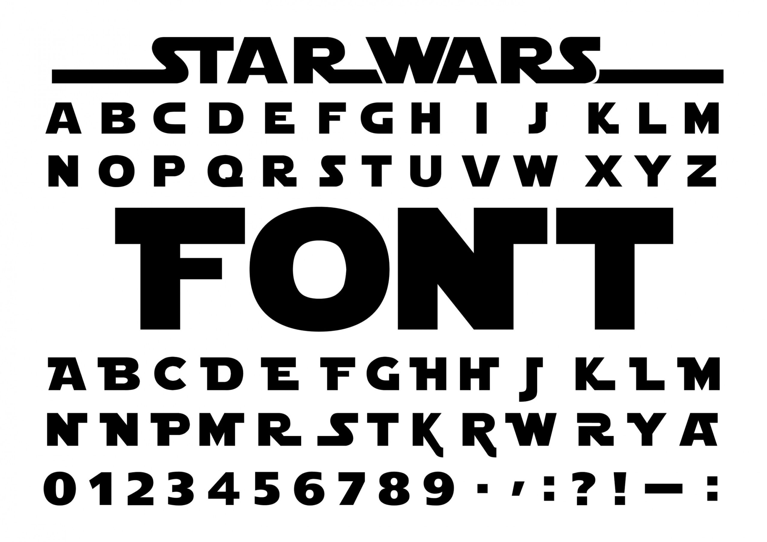 STARWARS FONT SVG Star Wars Svg Star Wars Aplhabet Svg Font - Etsy