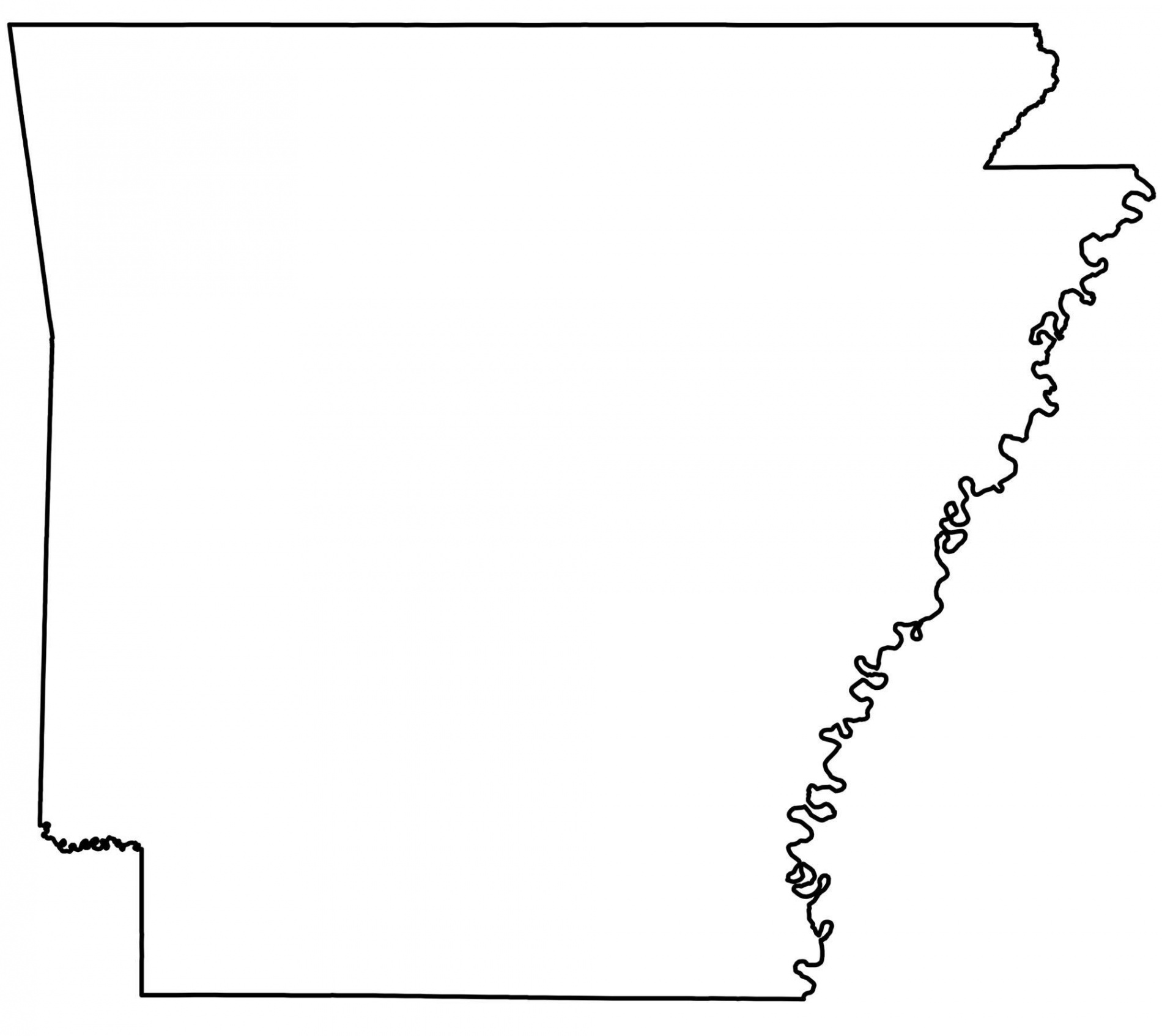 State Outlines: Blank Maps of the  United States - GIS Geography