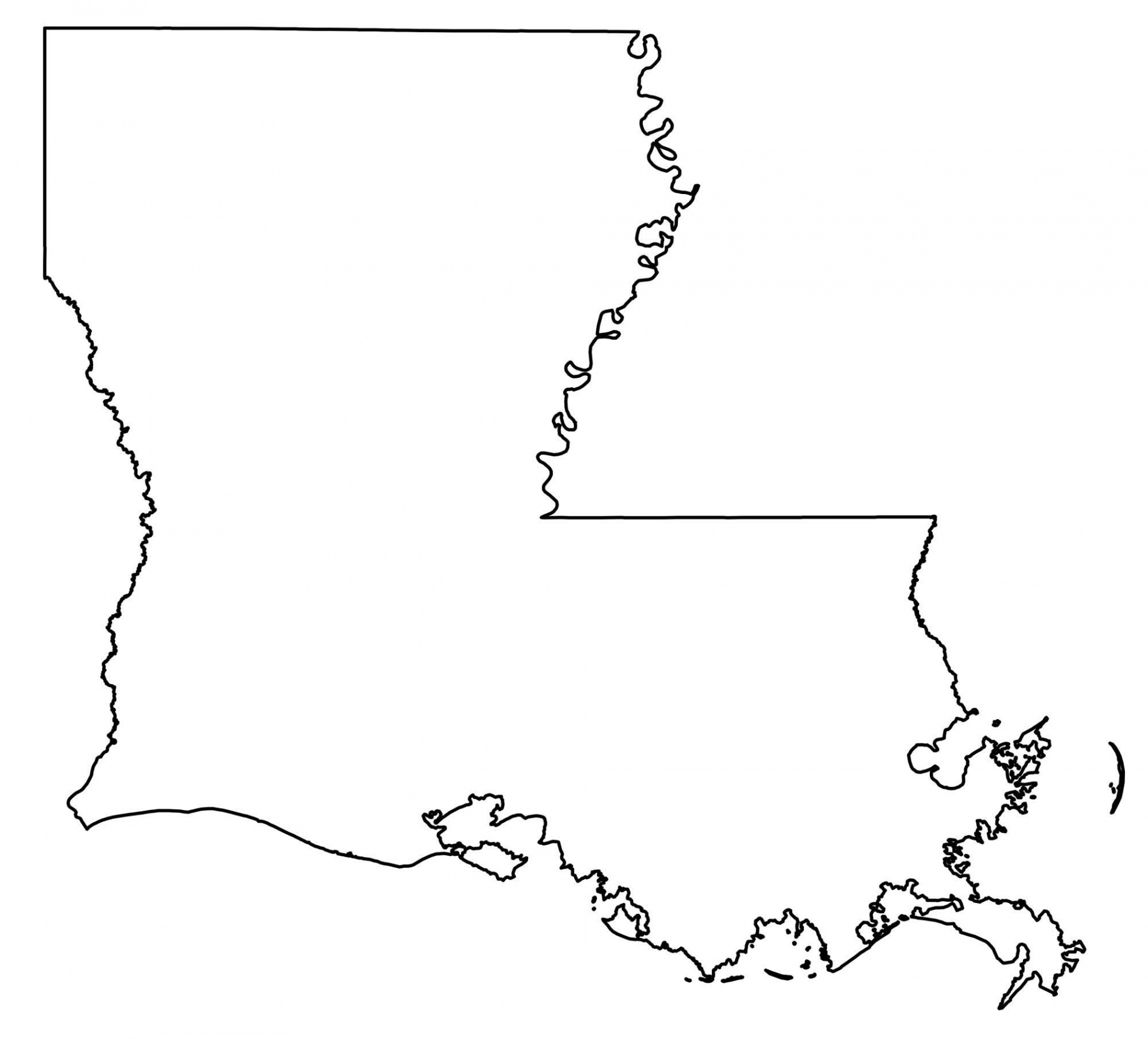 State Outlines: Blank Maps of the  United States - GIS Geography