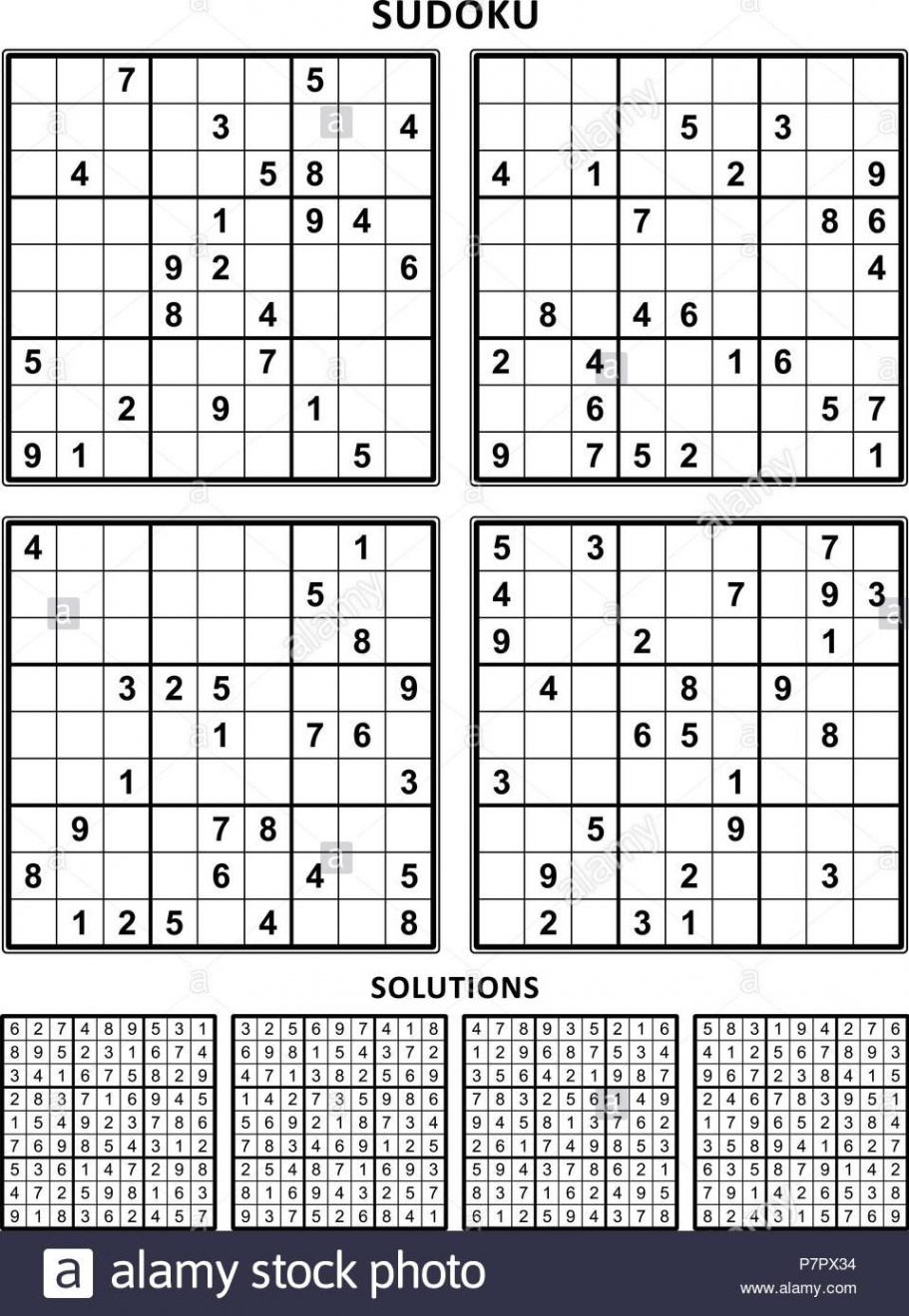 Sudoku Print  Per Page  Sudoku printable, Sudoku puzzles