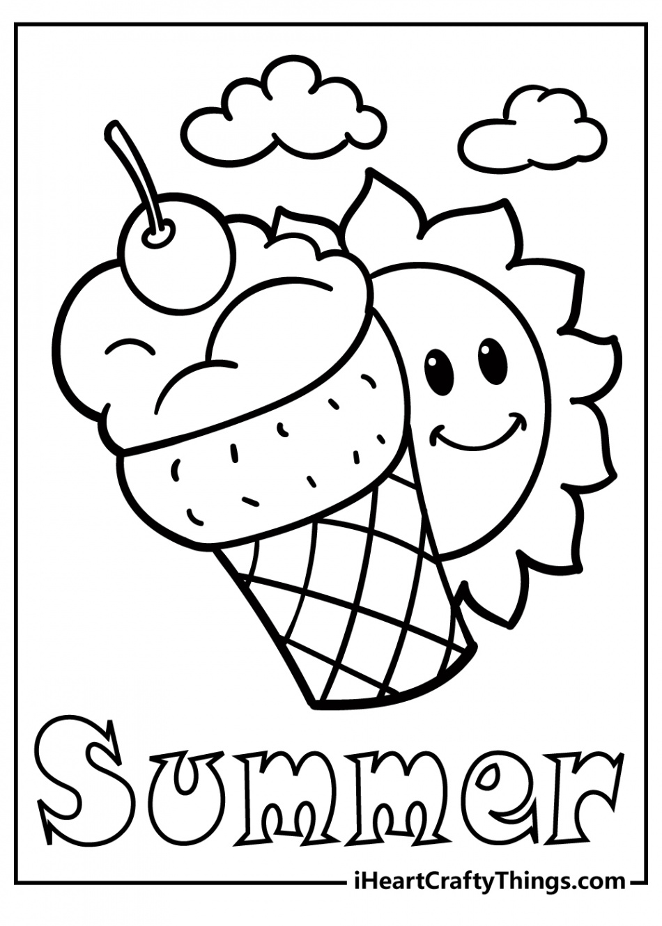 Summer Coloring Pages (% Free Printables)