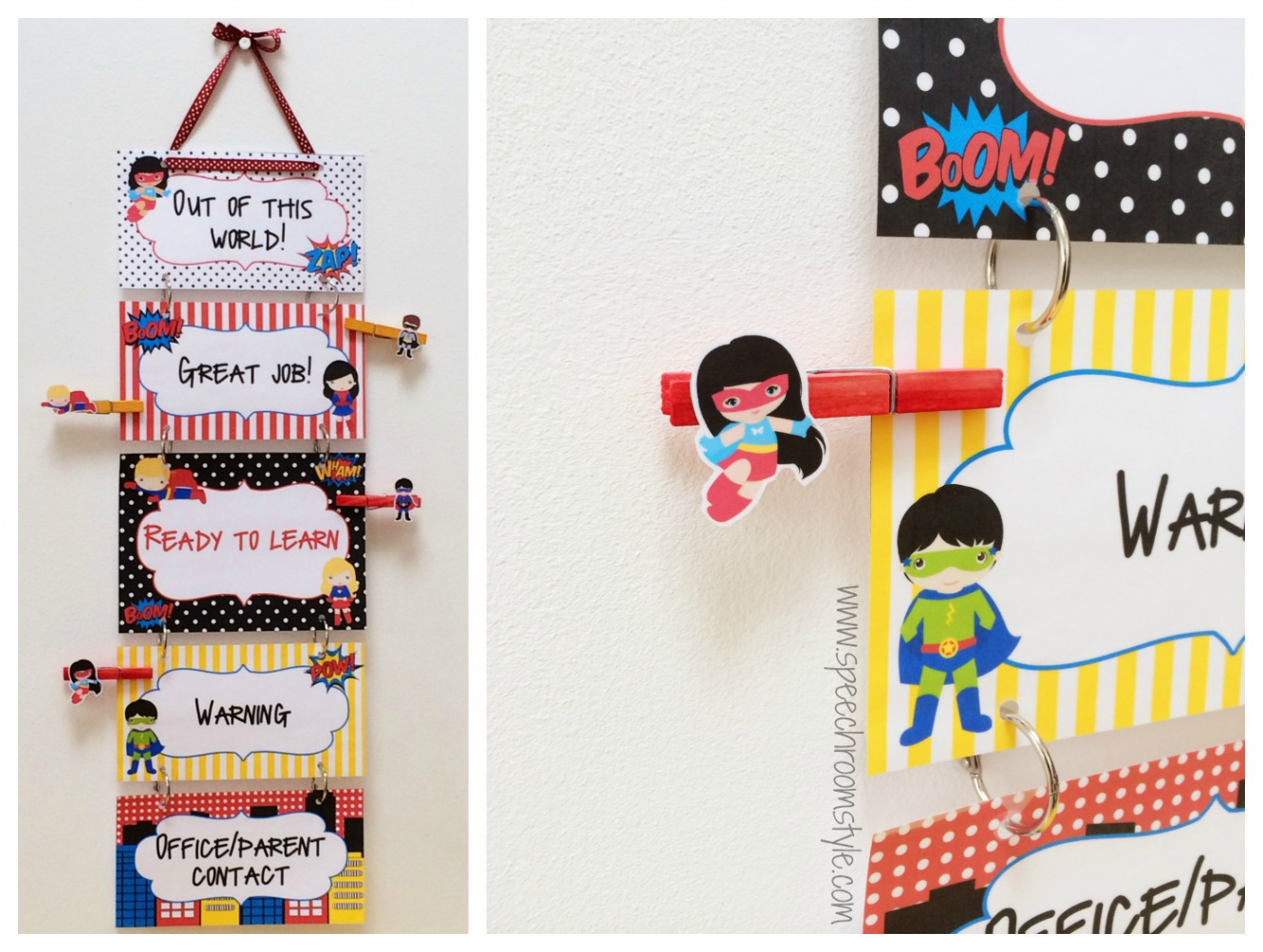 Superhero Theme Classroom Decor - Speech Room Style