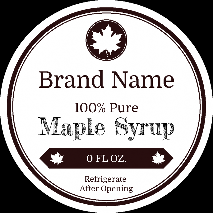 Syrup Label Templates - Design Free Online  SheetLabels