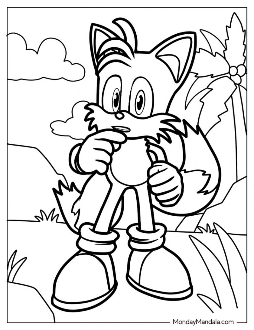 Tails Coloring Pages (Free PDF Printables)