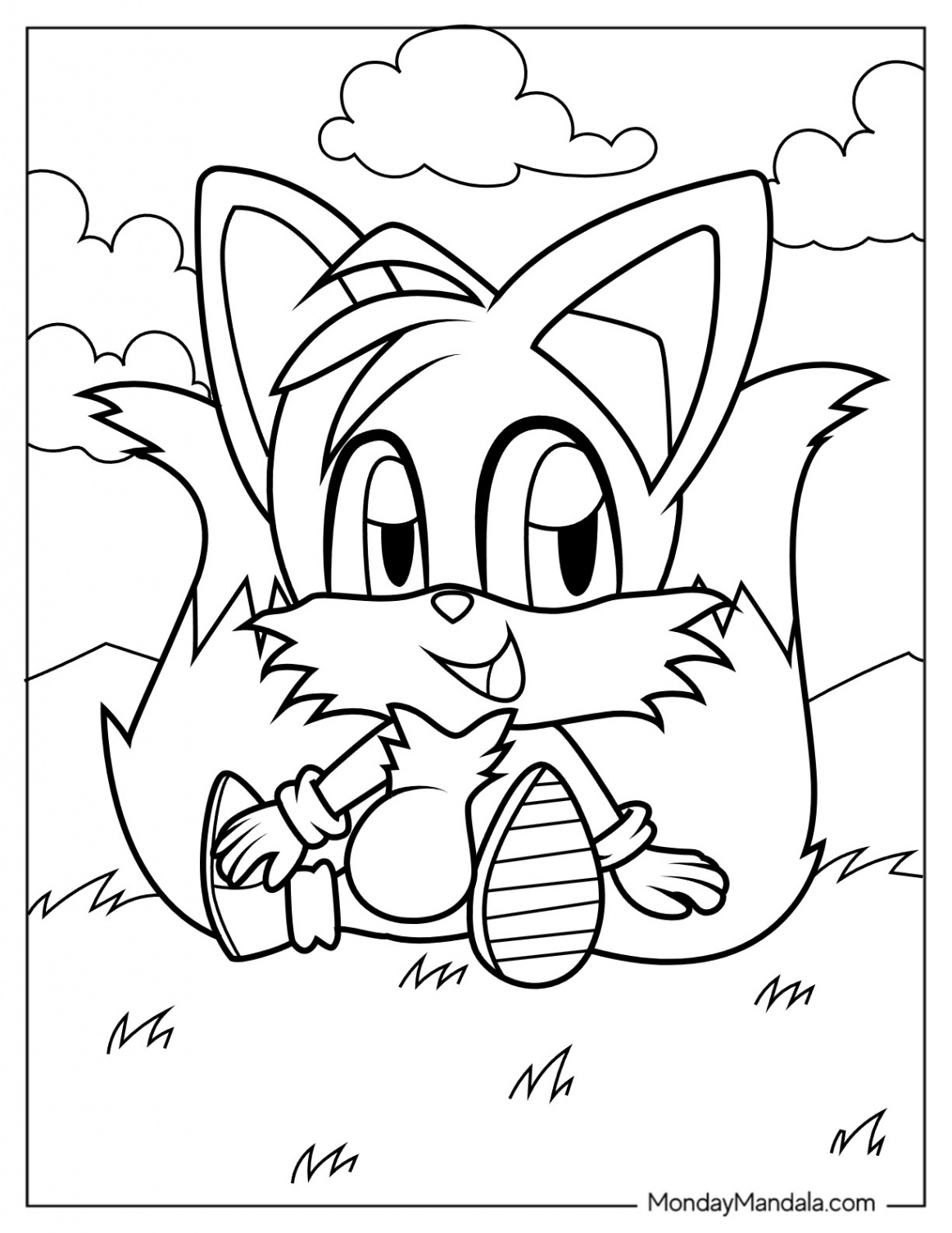 Tails Coloring Pages (Free PDF Printables)