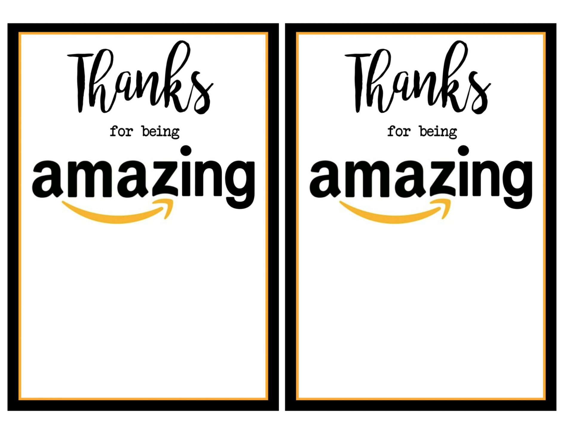 Teacher Appreciation Amazon Card - Paper Trail Design