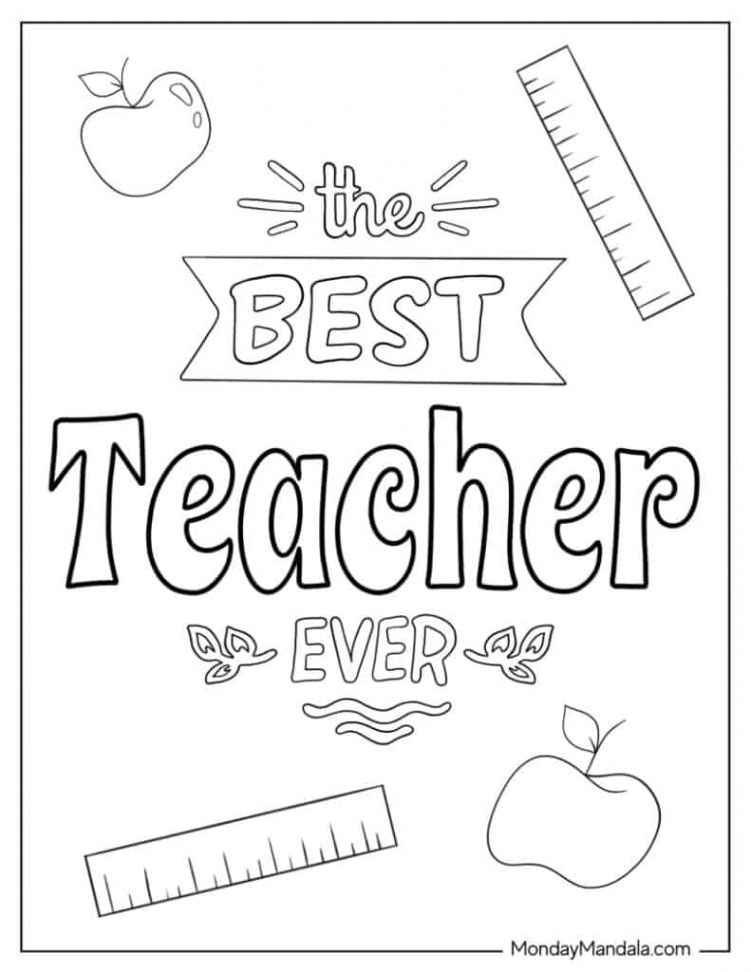 Teacher Coloring Pages (Free PDF Printables)