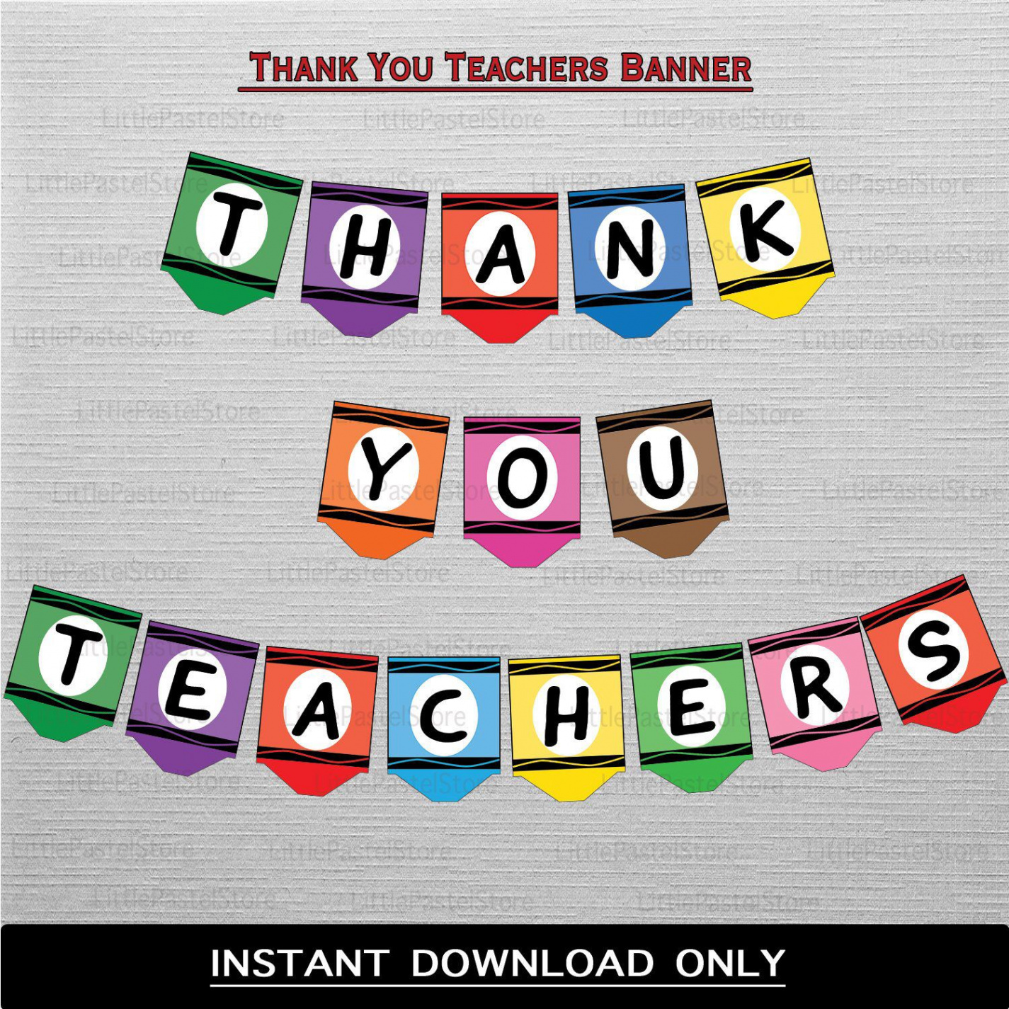 Teachers Appreciation Banner Thank You Teachers Banner - Etsy