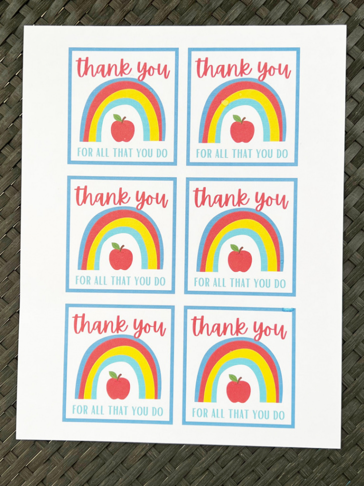 Thank You Teacher Appreciation Tags - Leah With Love