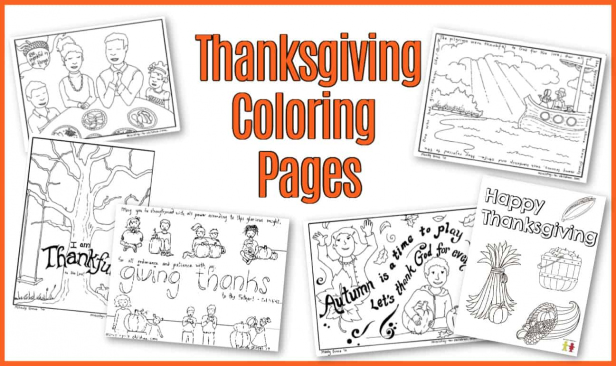 Thanksgiving Coloring Pages (Free Printable for Kids)