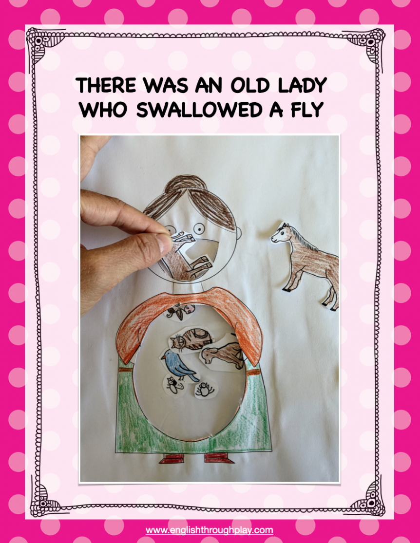 There was an Old Lady who Swallowed a Fly” free printables and