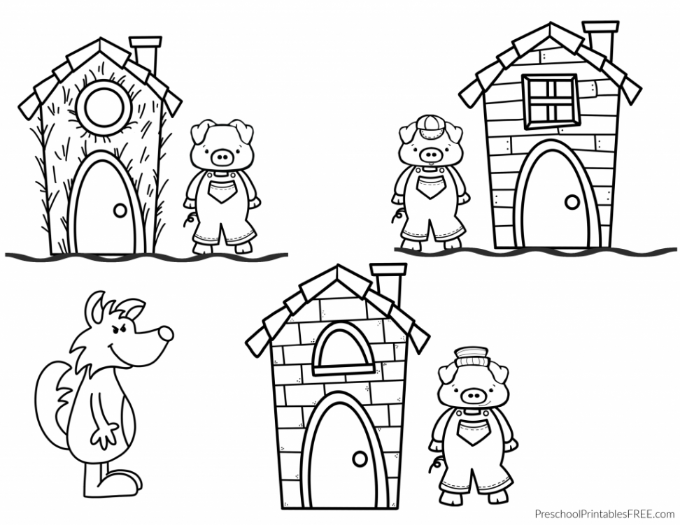 Three Little Pigs Activities for Preschoolers (printable) – Free