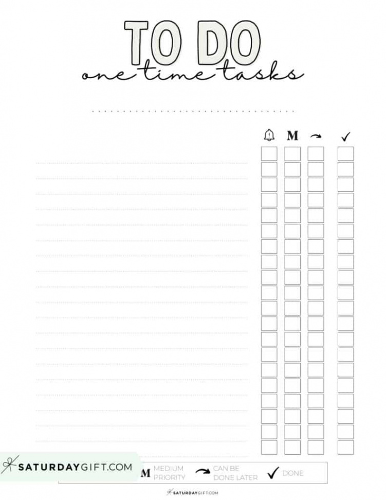 To-Do List Template -  Cute & Free Printable To-Do Lists