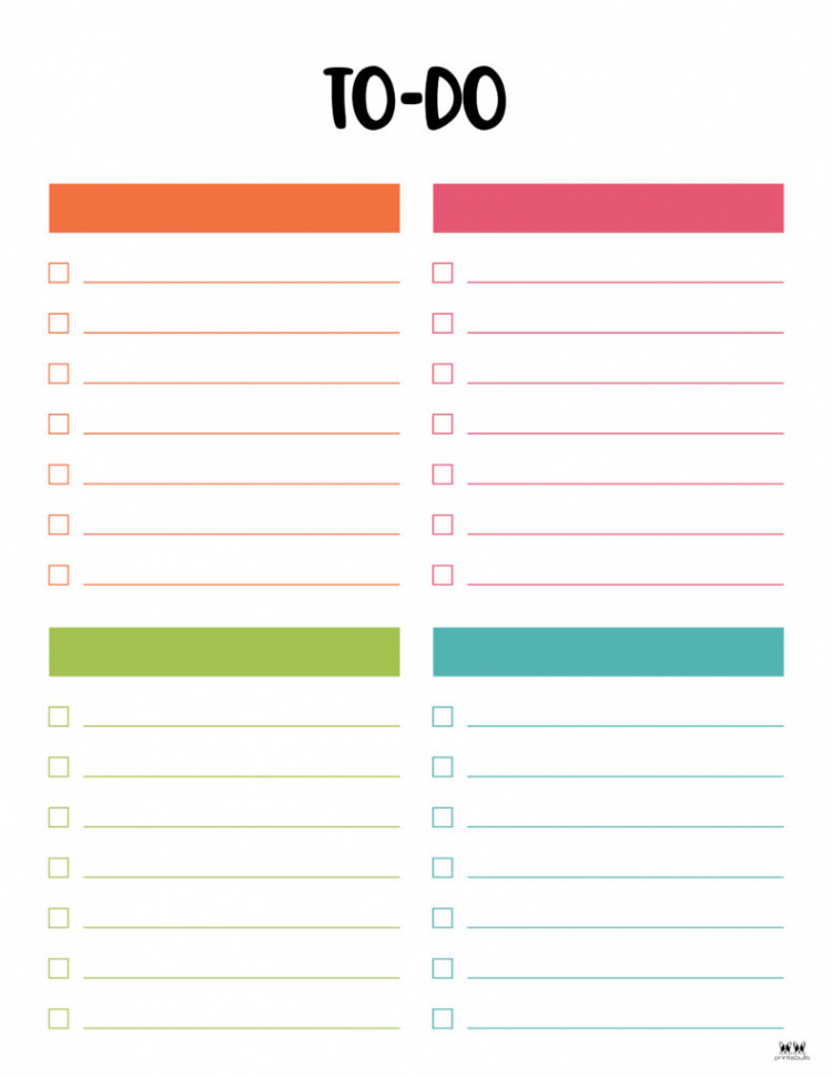 To Do Lists -  FREE Printables  Printabulls