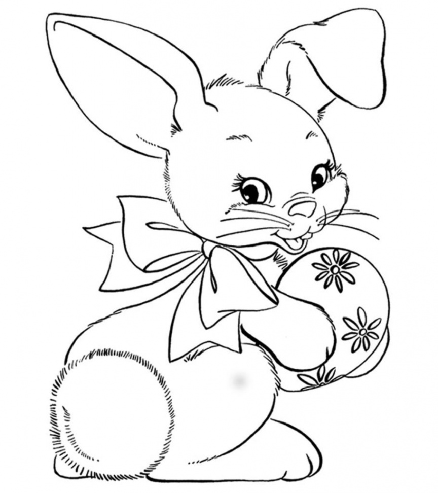 Top  Free Printable Easter Bunny Coloring Pages Online