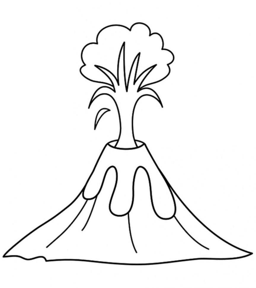 Top  Free Printable Volcano Coloring Pages Online