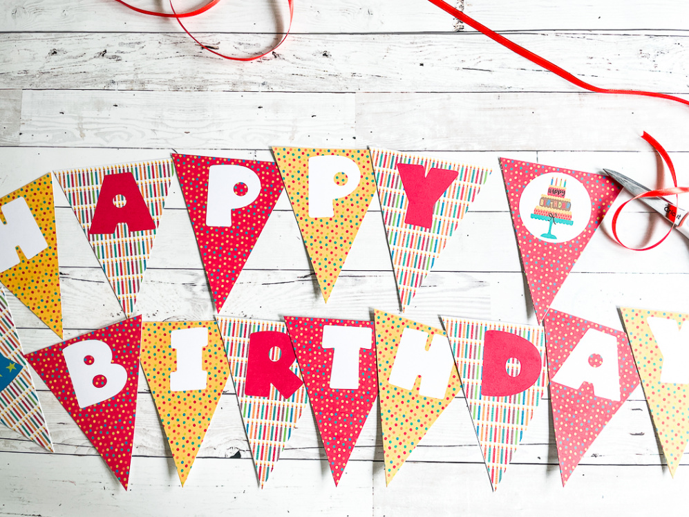 Totally Free Printable Birthday Banner - Everyday Party Magazine