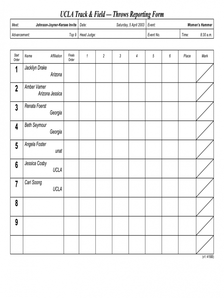 Track and field score sheet pdf: Fill out & sign online  DocHub