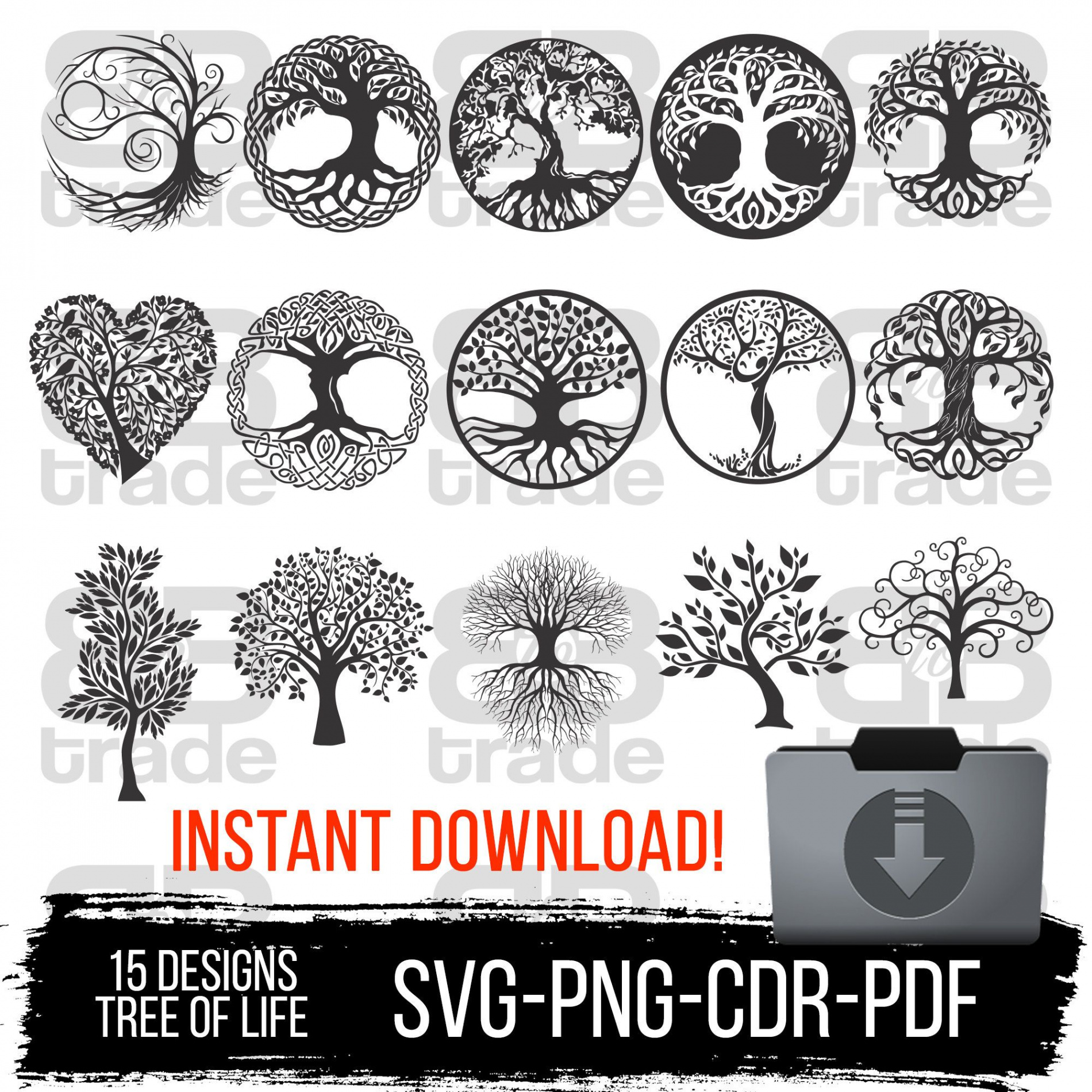 Tree Of Life Template Free Printable - Shop on Pinterest