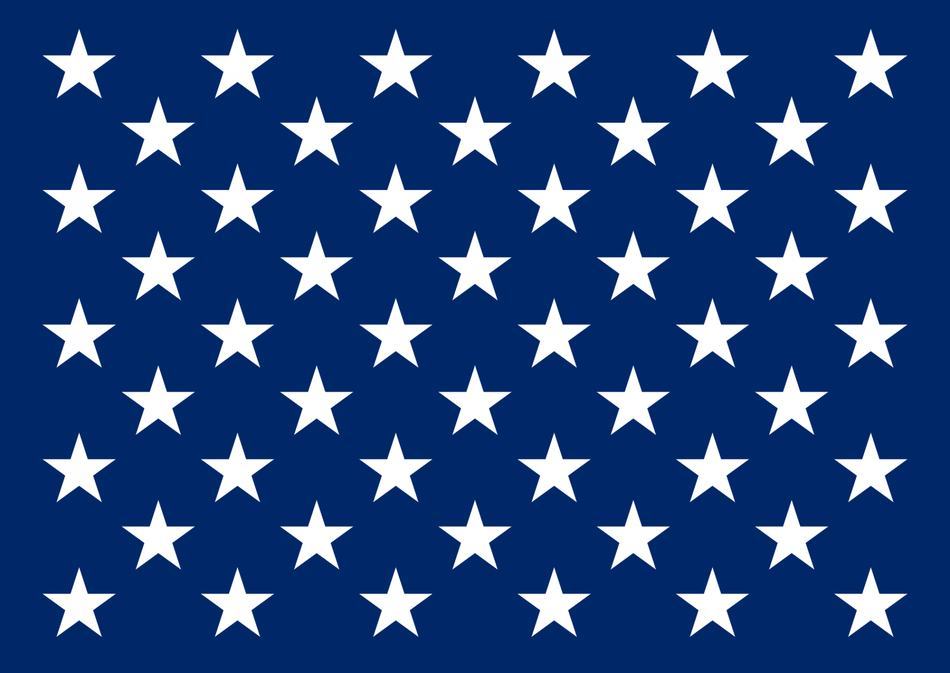 United States Naval Jack  Star stencil, Flag template, Small