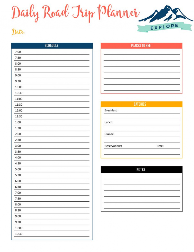 Wanderlust Road Trip Planner Printable - Mooshu Jenne