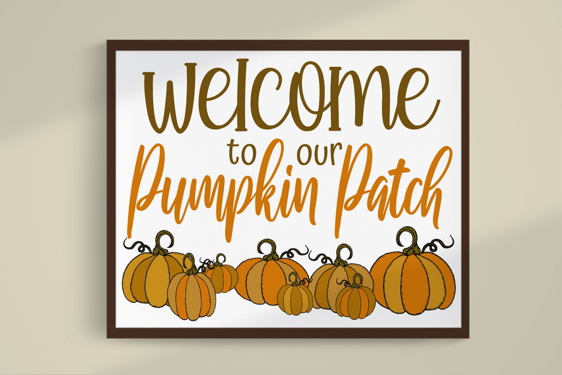 Welcome to Our Pumpkin Patch Printable Sign Fall Mantle - Etsy