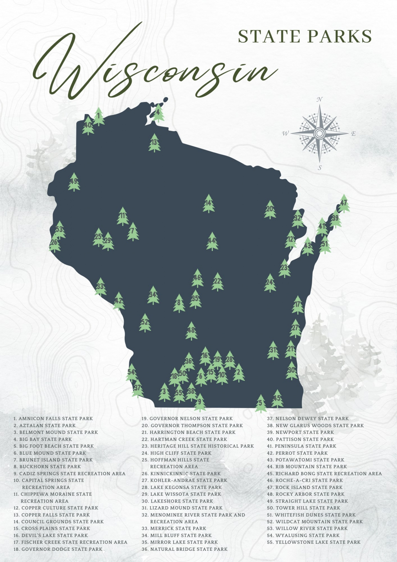 Wisconsin State Park Map: The Ultimate WI Parks List