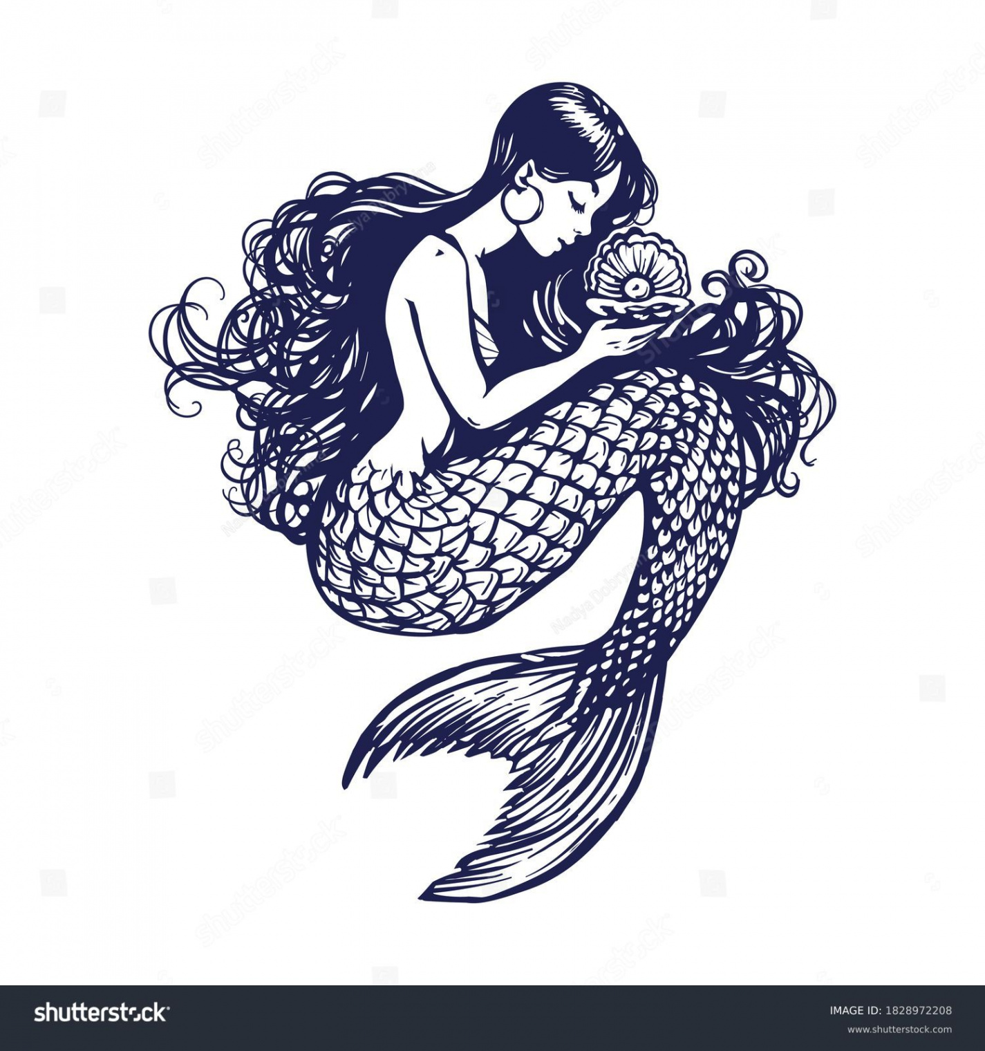 ,1 Mermaid Tattoo Images, Stock Photos, D objects, & Vectors