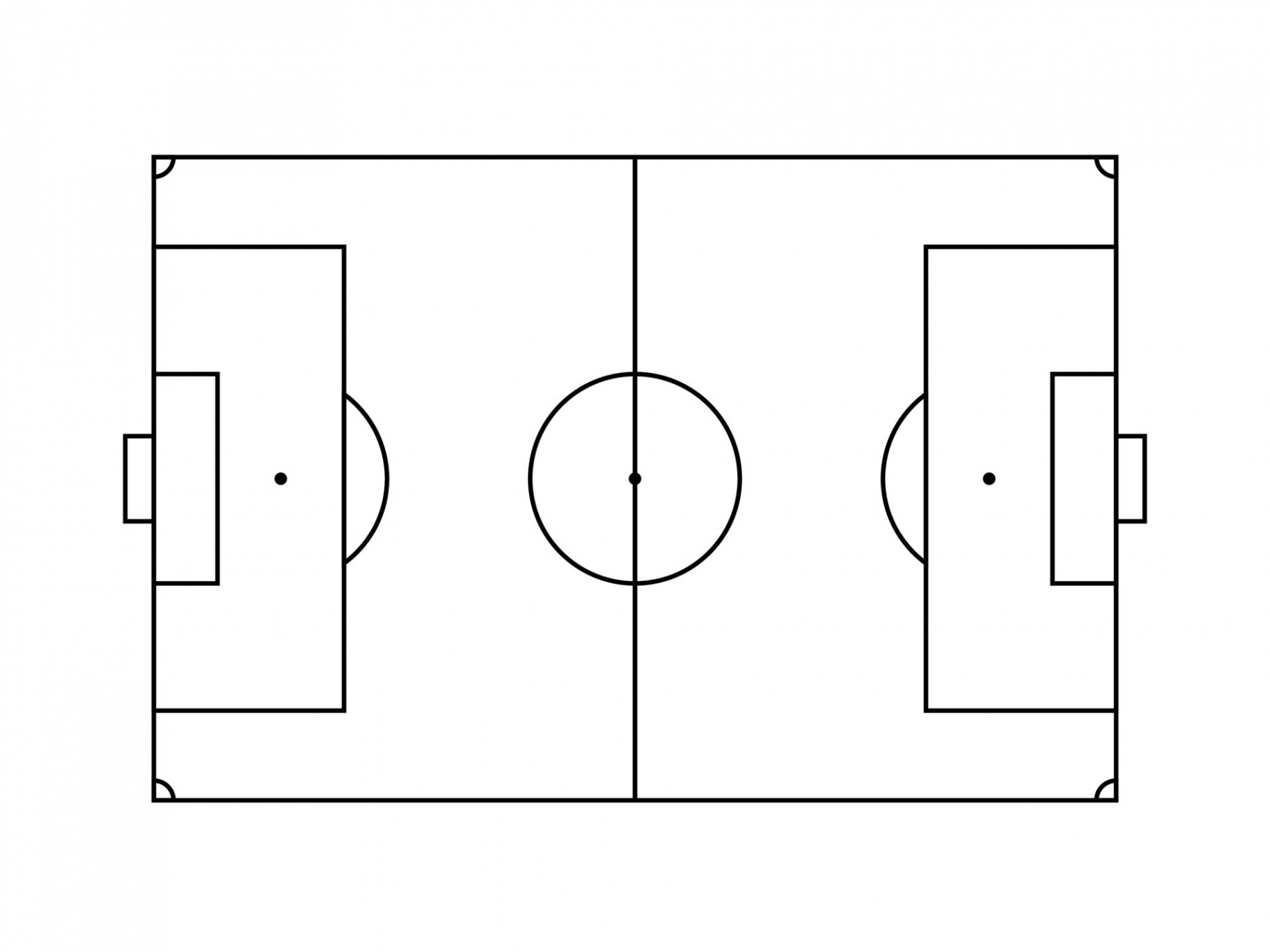 A football pitch also known as a football field, soccer field or