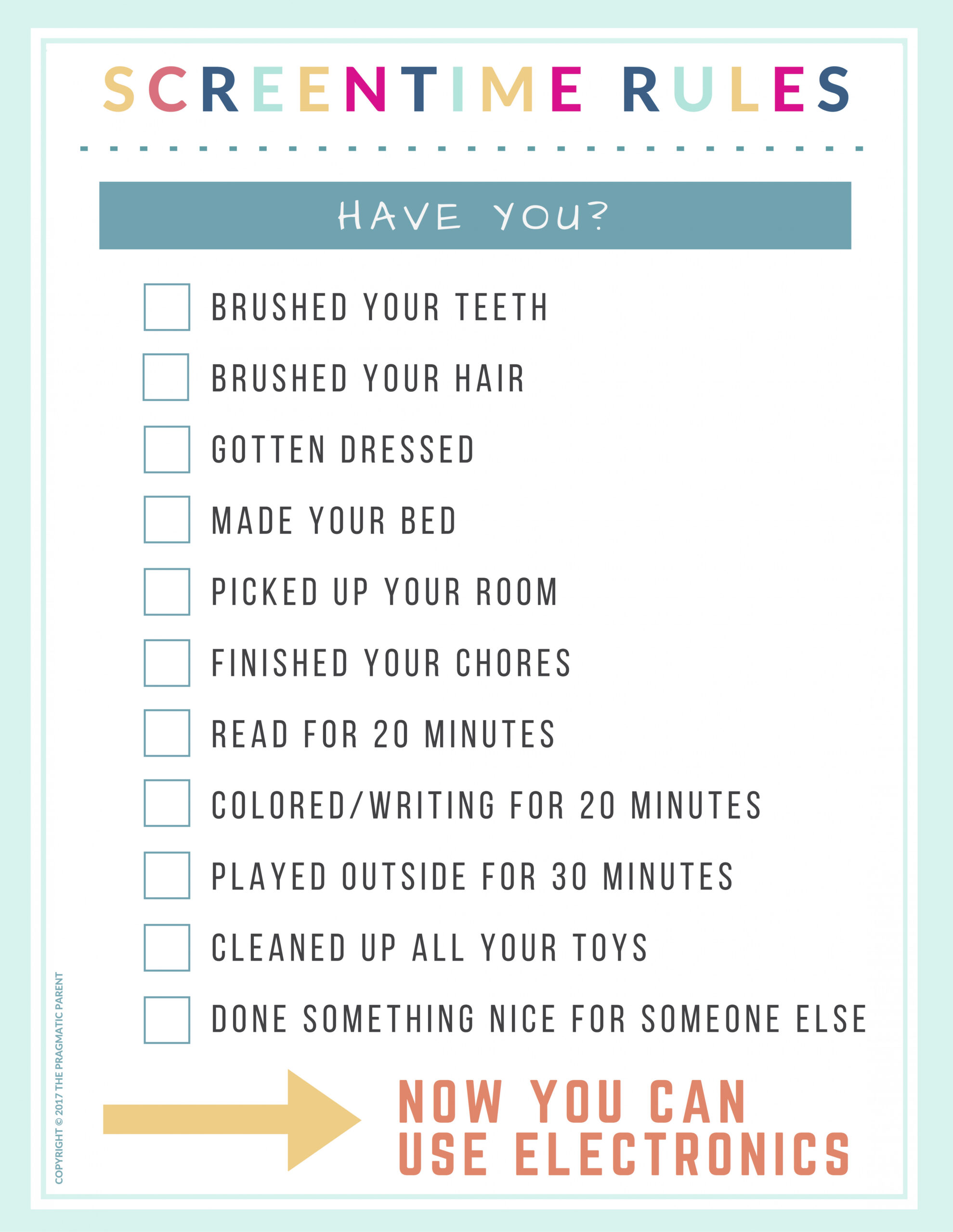 A Guide to Summer ScreenTime Rules (Free Printable Checklist)