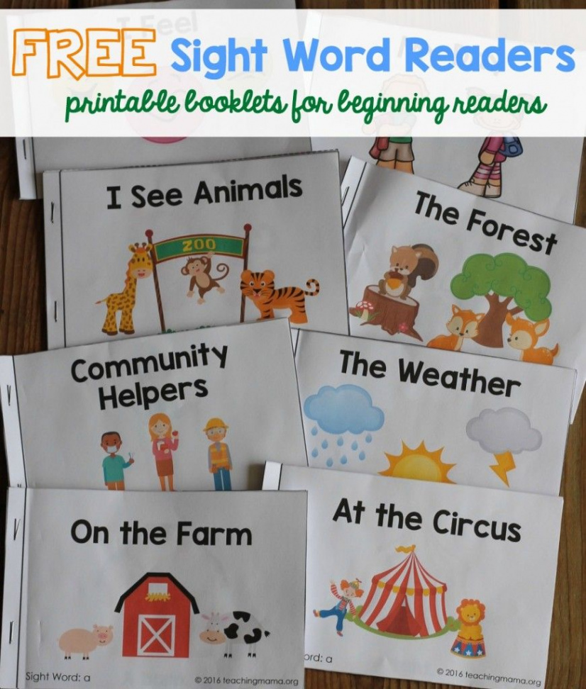 A TON of sight word readers for FREE! Great for beginning readers