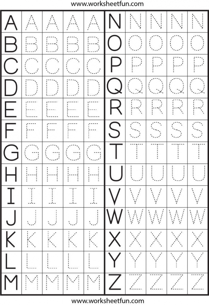 Alphabet Letter Tracing Worksheets  Letter tracing worksheets