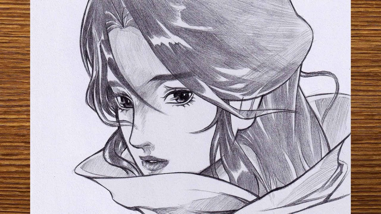 Anime sketch  how to draw Xie Lian step by step  drawing tutorial