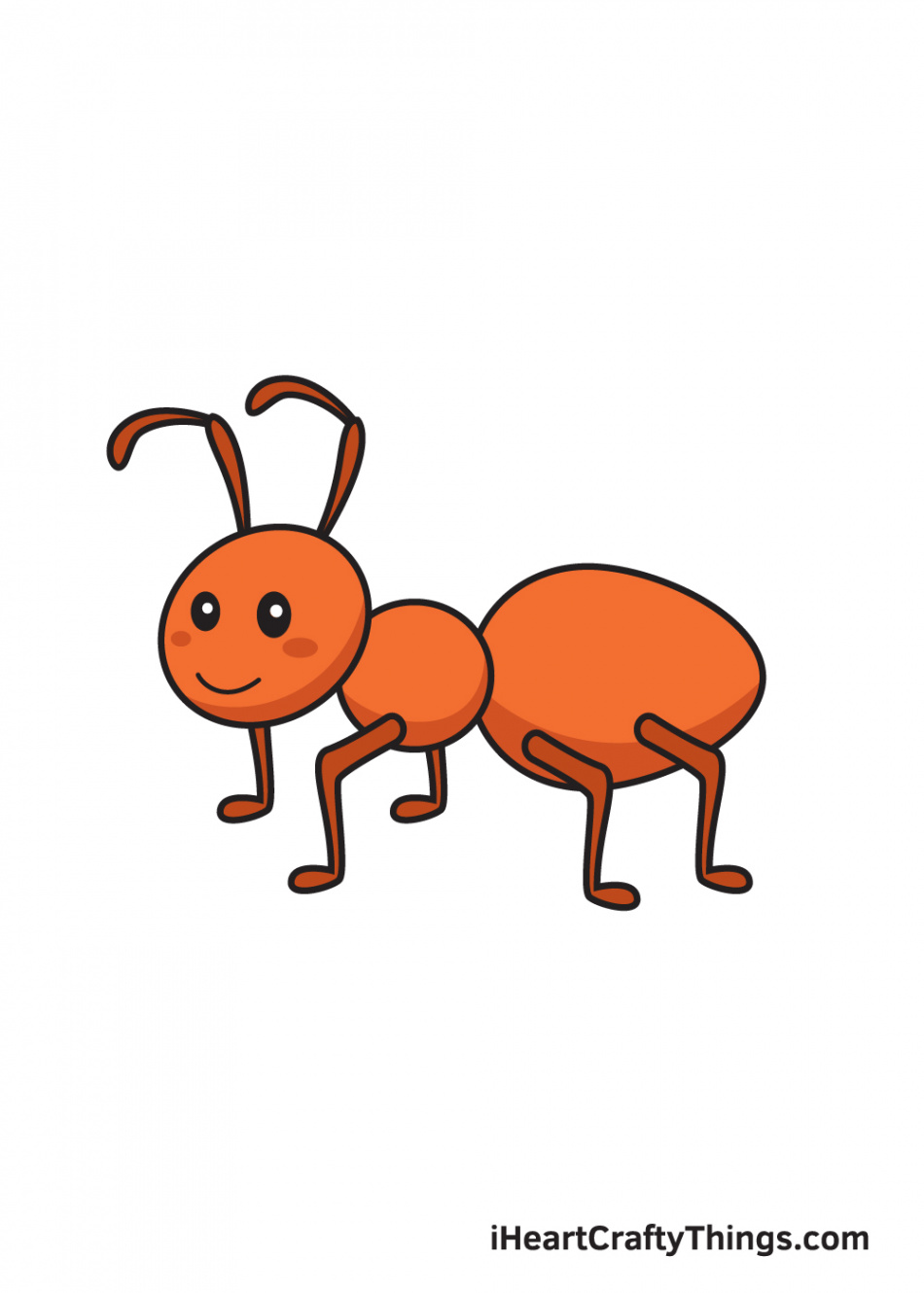 Ant Drawing - How To Draw An Ant Step By Step