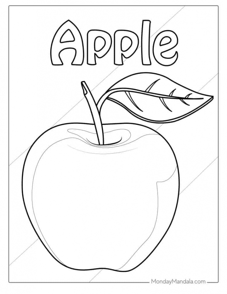 Apple Coloring Pages (Free PDF Printables)