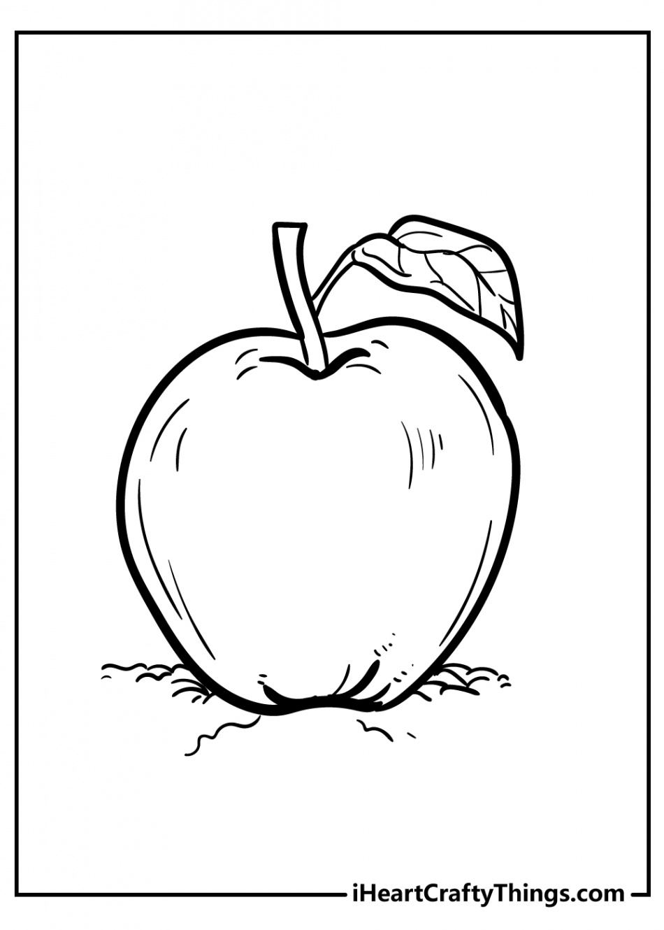 Apple Coloring Pages (% Free Printables)