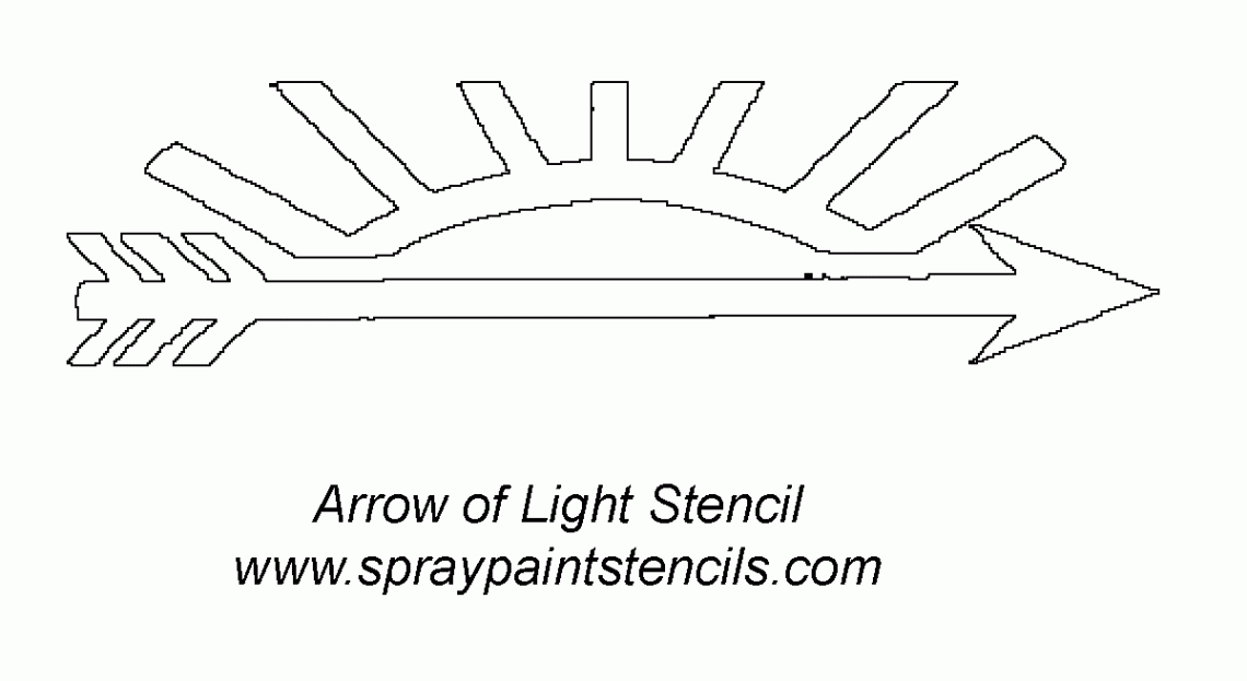 arrow-of-light-stencil