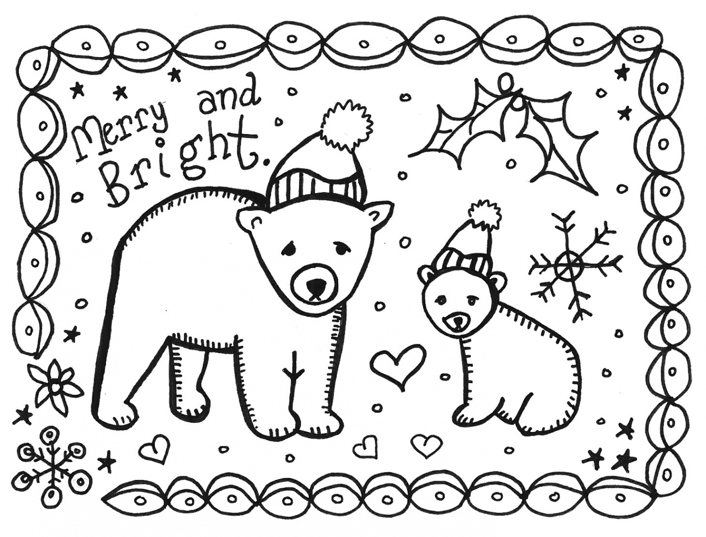 Art is Basic-- Art Teacher Blog: Free Printable Holiday Card to Color