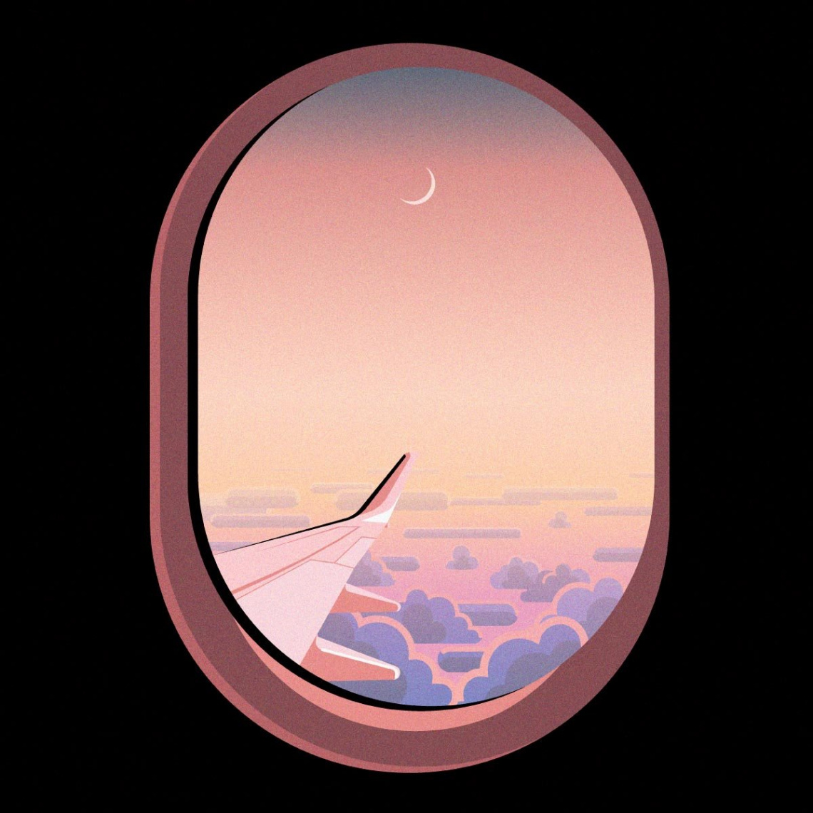 Authentic Digital Art - Airplane Window View  SuperRare