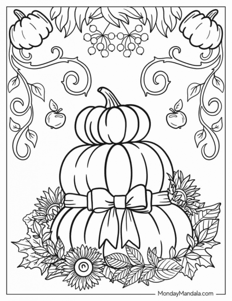 Autumn & Fall Coloring Pages (Free PDF Printables)