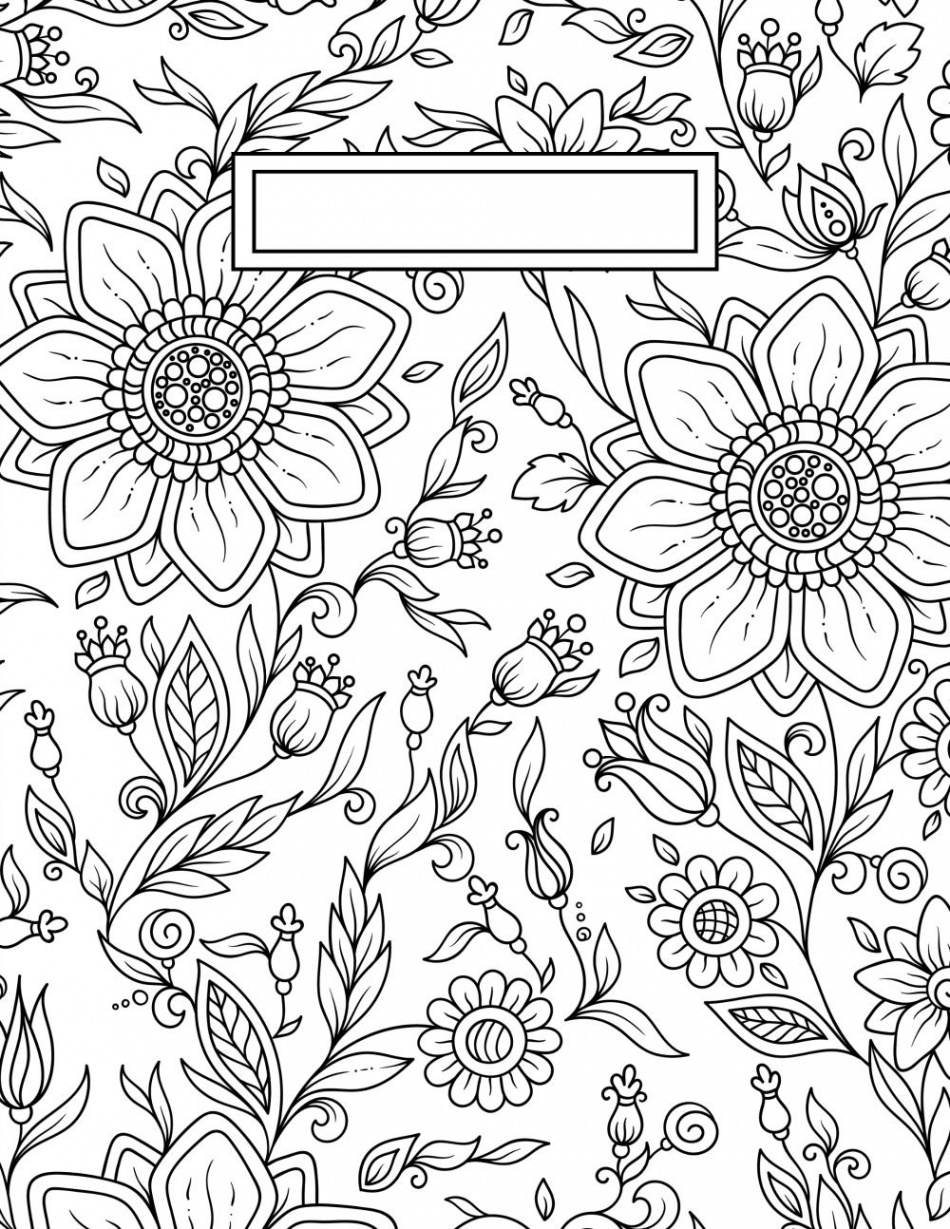 Back to School Binder Cover Adult Coloring Pages DIY Wall Art