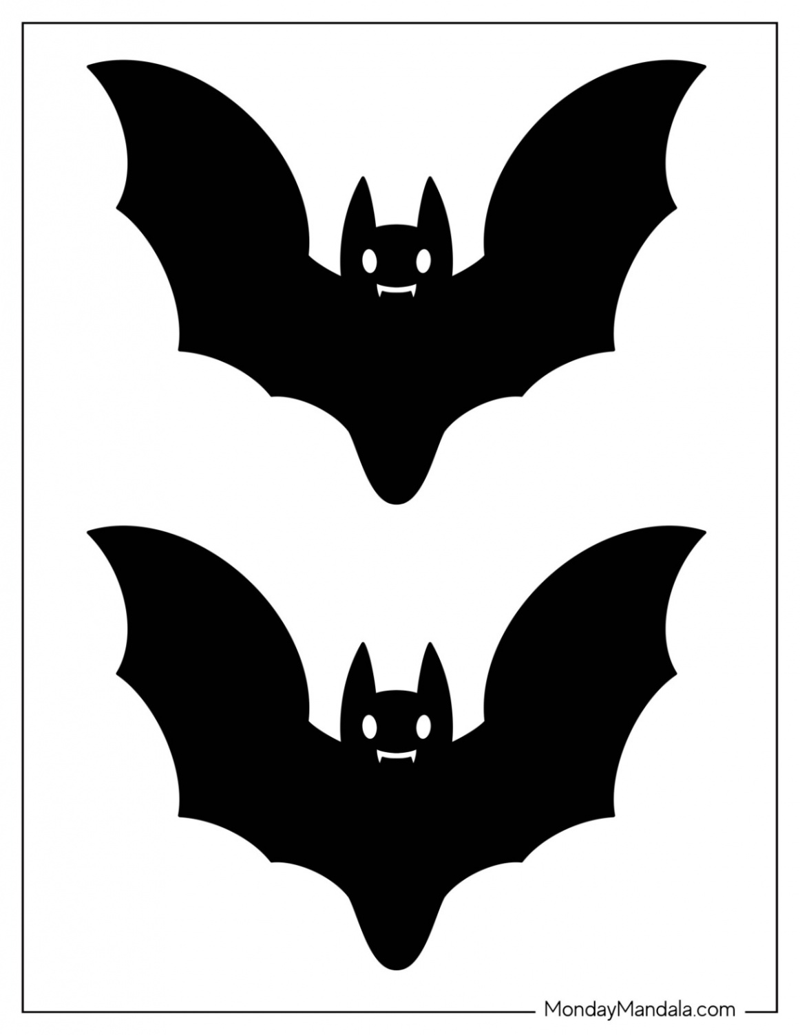 Bat Templates (Free PDF Printables)