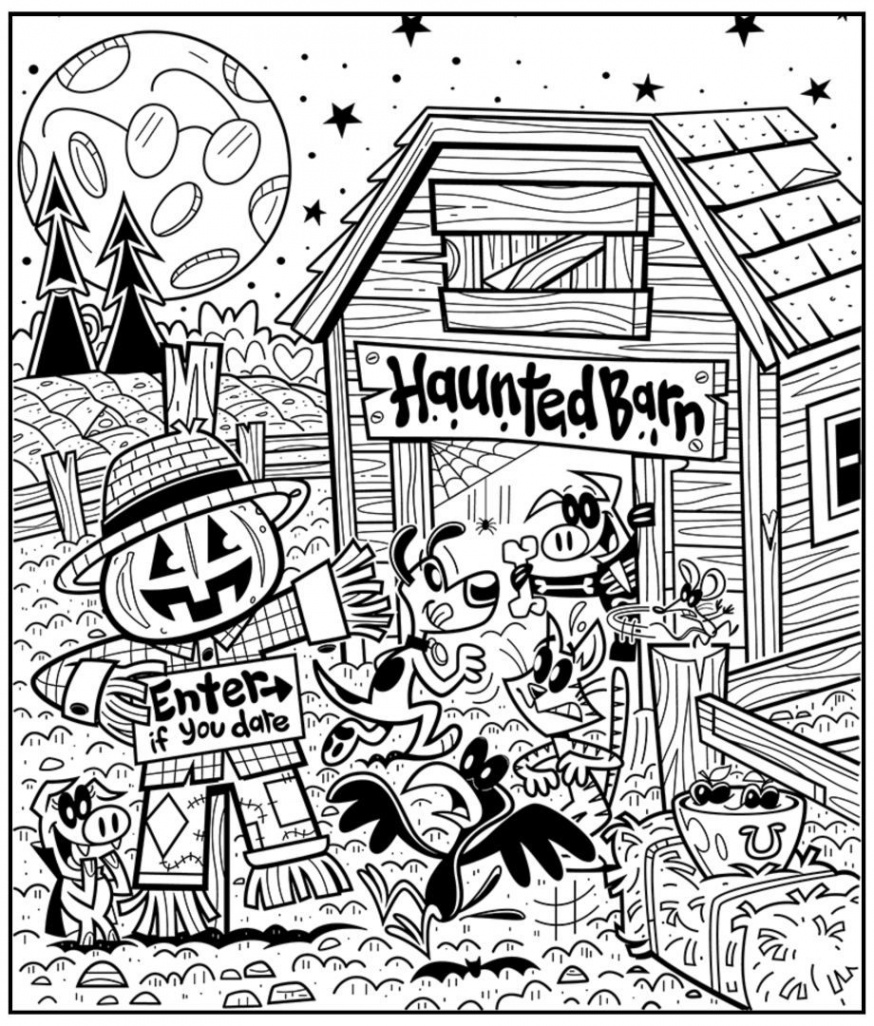 Best Find Hidden Pictures Printable Halloween PDF for Free at