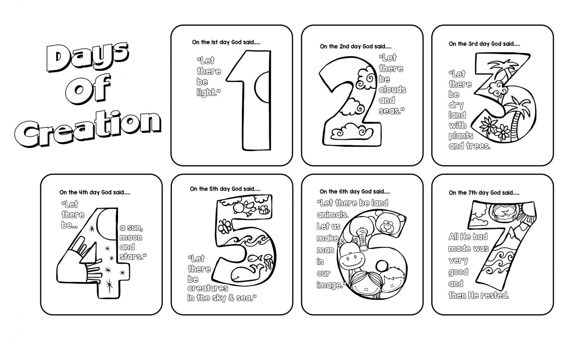 Best Free Printable Creation Activity Pages PDF for Free at