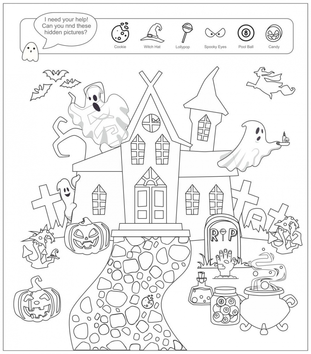 Best Halloween Hidden Picture Printable - Printablee