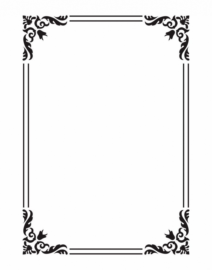 Best Paper Frame Template Printable PDF for Free at Printablee